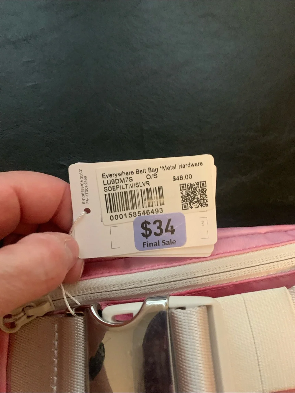 lululemon athletica Strawberry Smoothie Belt Bag, NWT